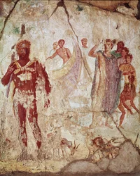 Polifemo y Eneas, Pompeya, siglo I a.C. - siglo I d.C.